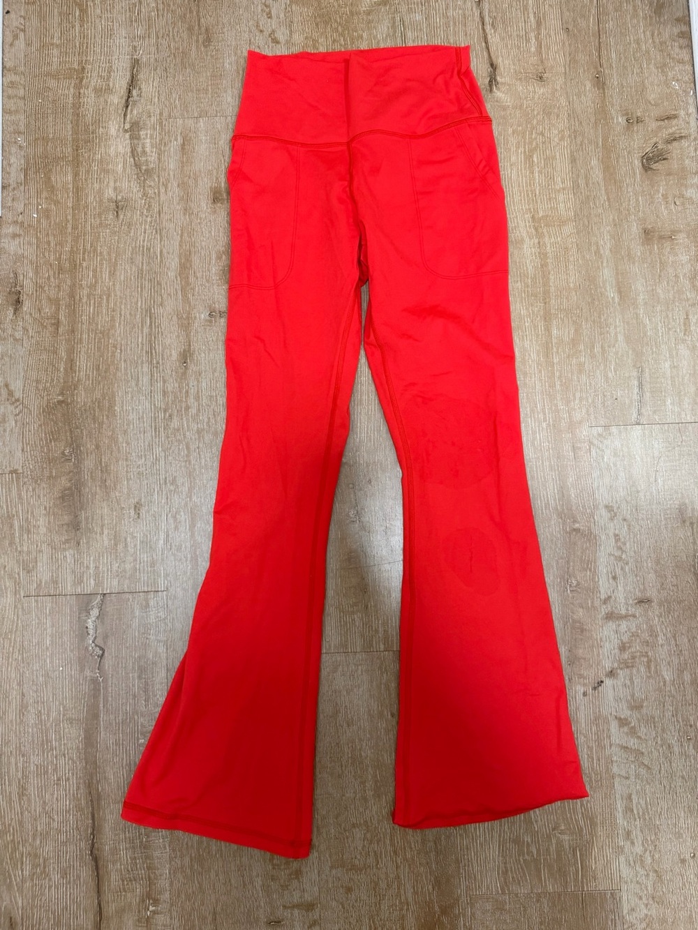 Aerie red offline flare yoga pants